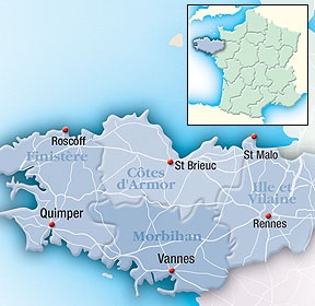 Detailed Map of Brittany for Confident Exploring